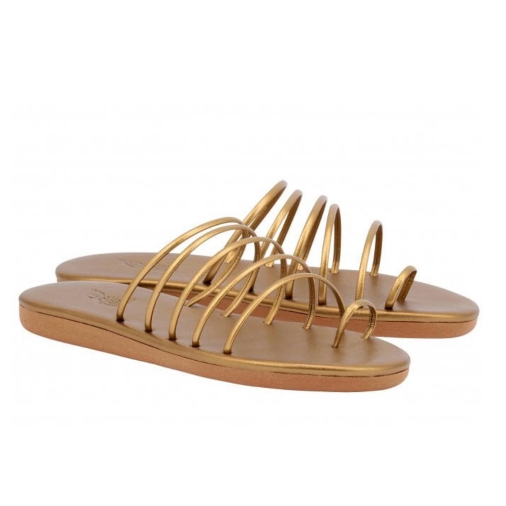 Ancient Greek Sandals Gold Multi-Strap Sandals